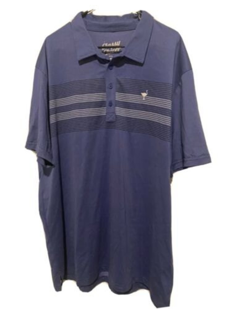 Classy Chiver Chive On Keep Calm Black Blue Polo Golf Golfing Shirt XXXL 3XL